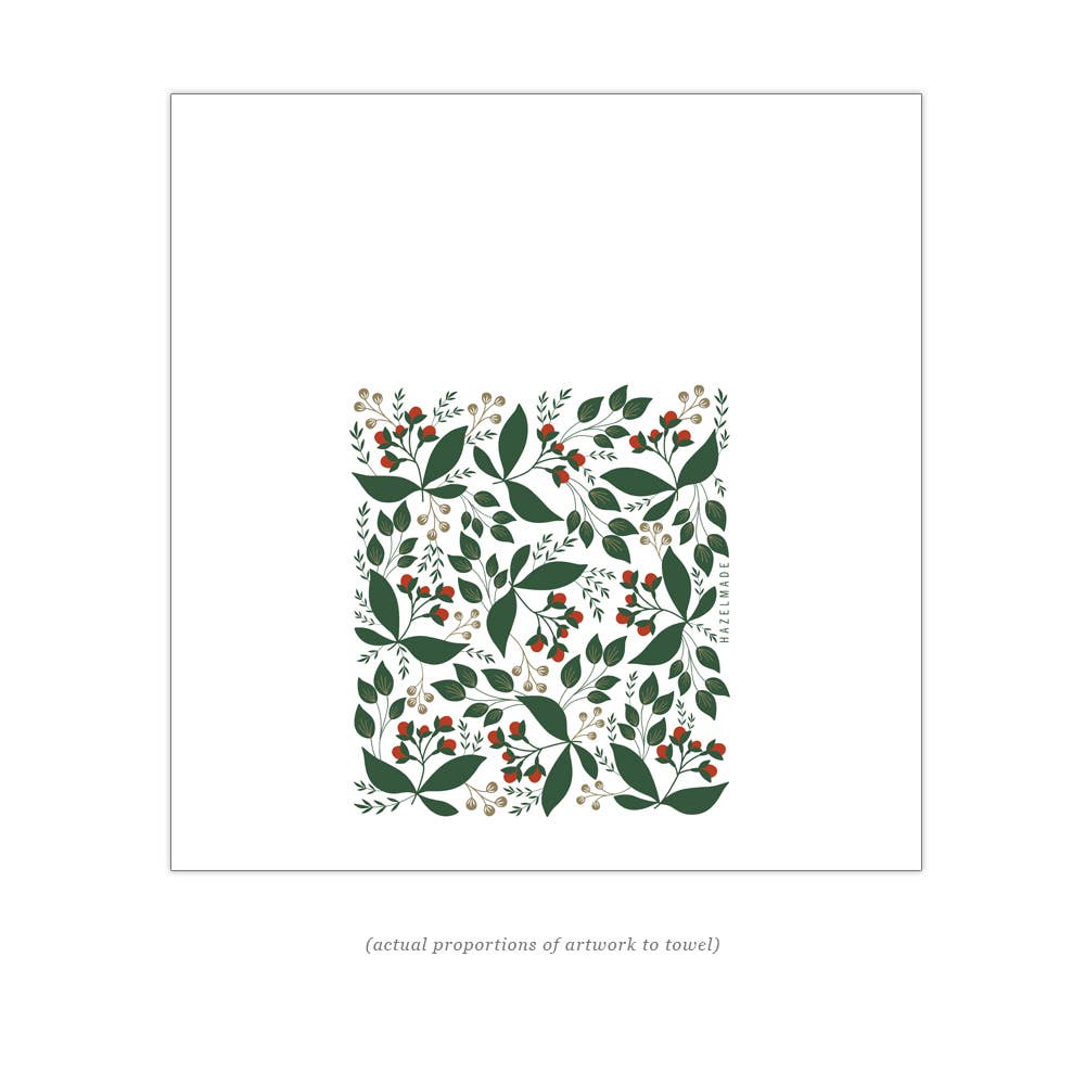 Winterberry Tea Towel / Holiday / USA Made