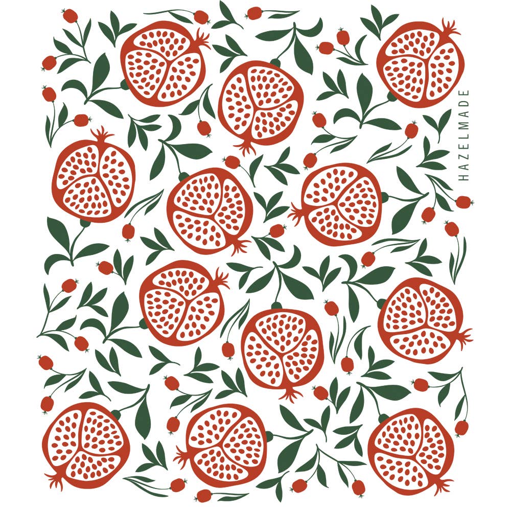Pomegranates Tea Towel / Holiday / USA Made