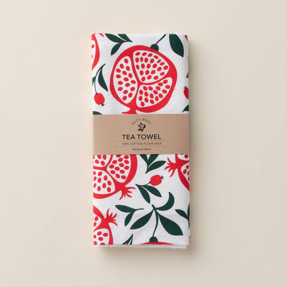 Pomegranates Tea Towel / Holiday / USA Made