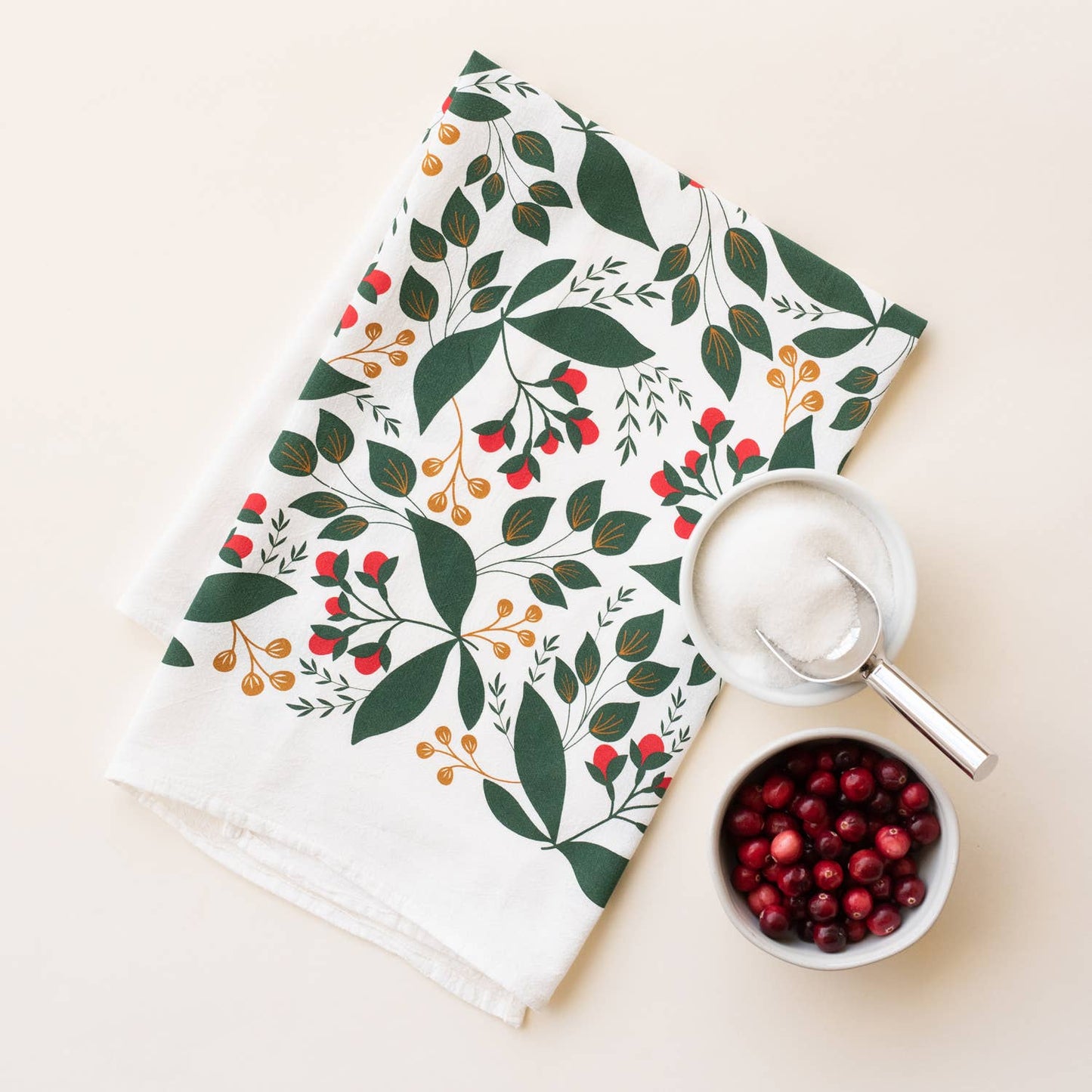 Winterberry Tea Towel / Holiday / USA Made