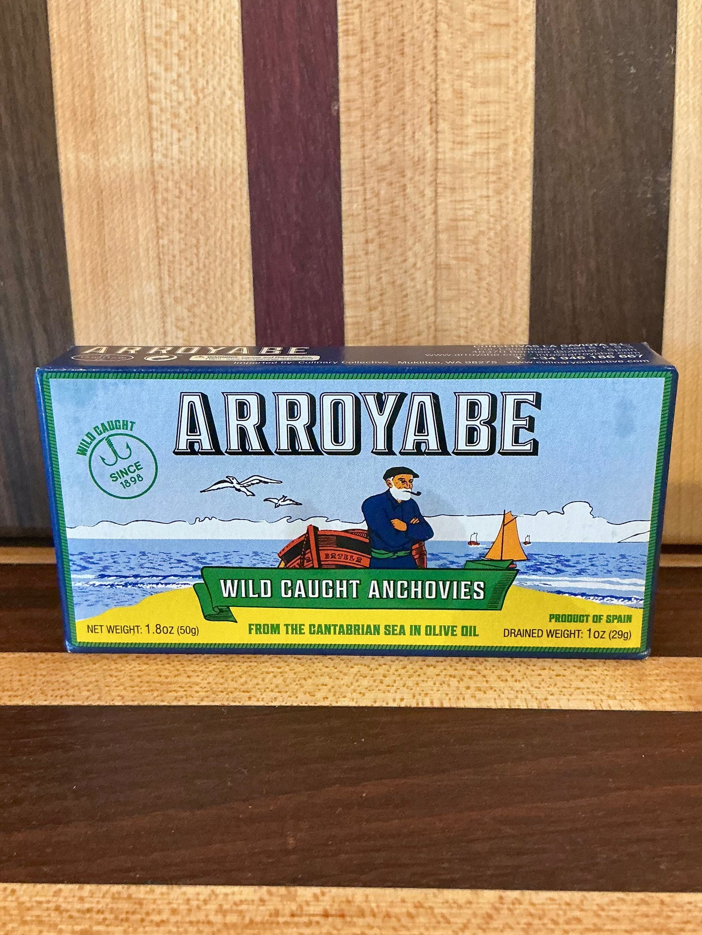 Arroyabe Wild Anchovies in olive oil