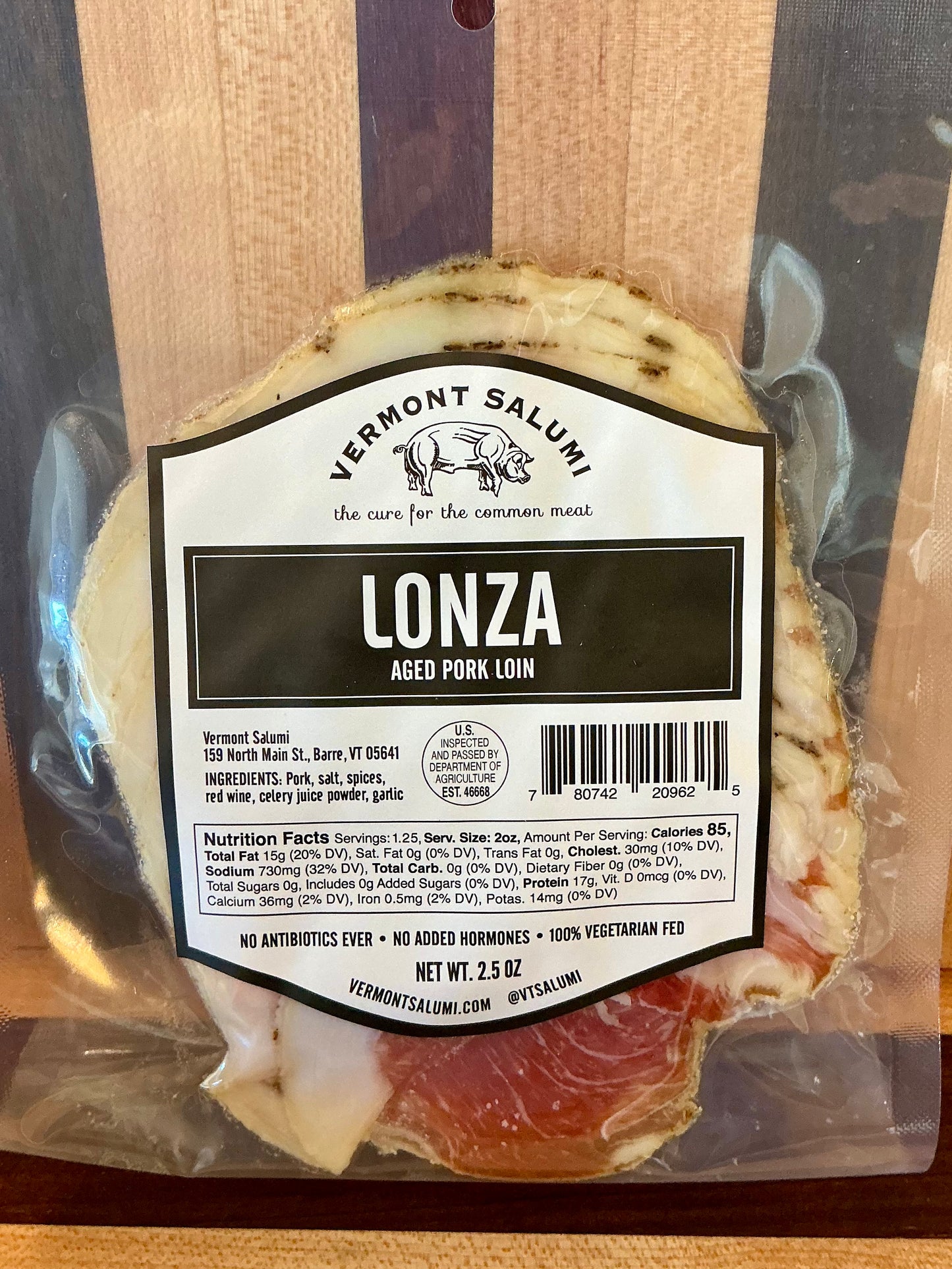 Vermont Salumi Lonza