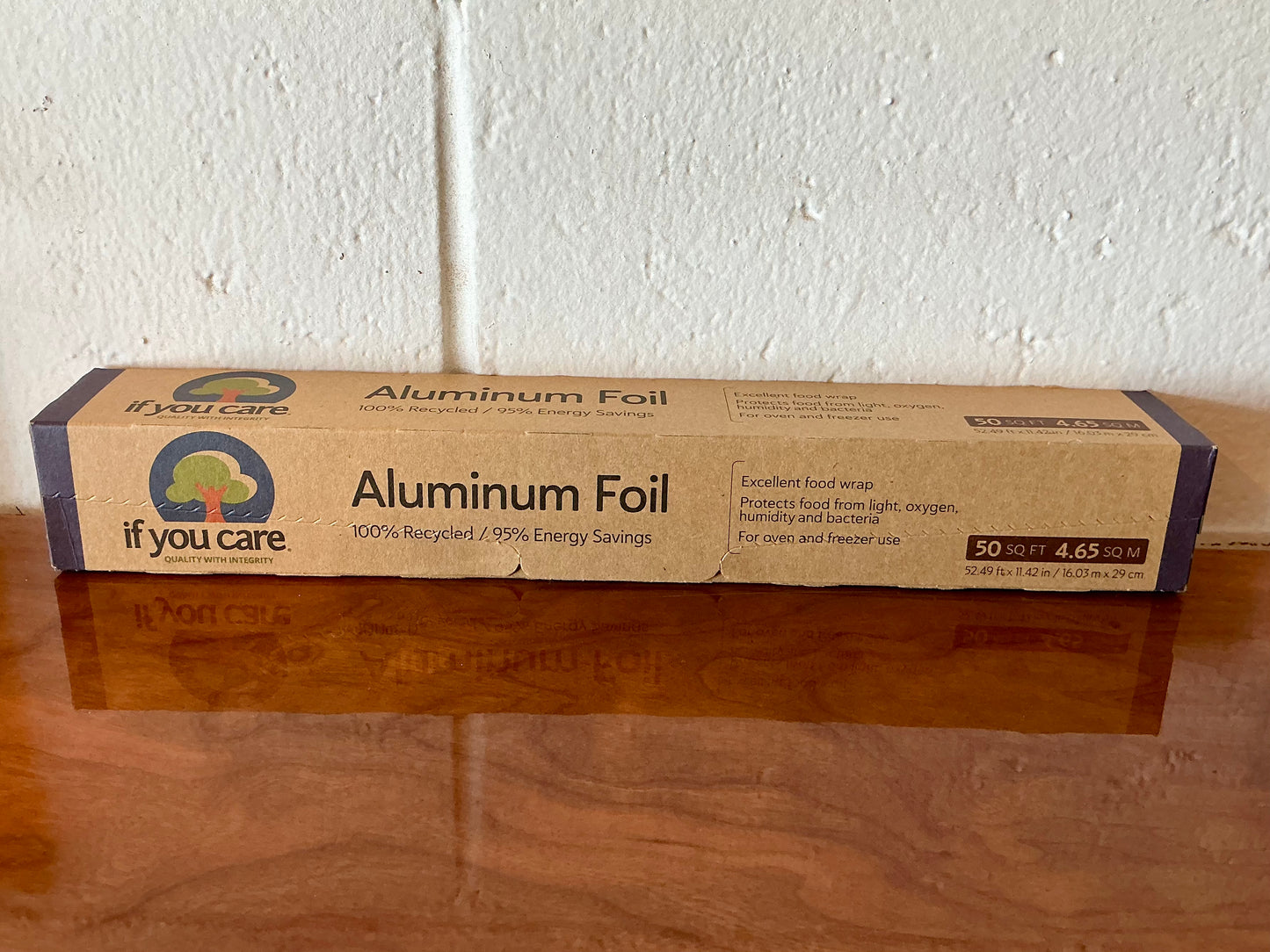 ‘If you care’ Aluminum foil