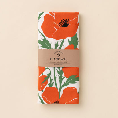 Poppy Tea Towel | Kitchen Towel