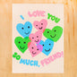 FRIEND HEARTS GREETING CARD