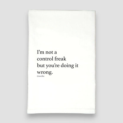 Control Freak Dish Towel | Tea Towel | Funny Kitchen Towel