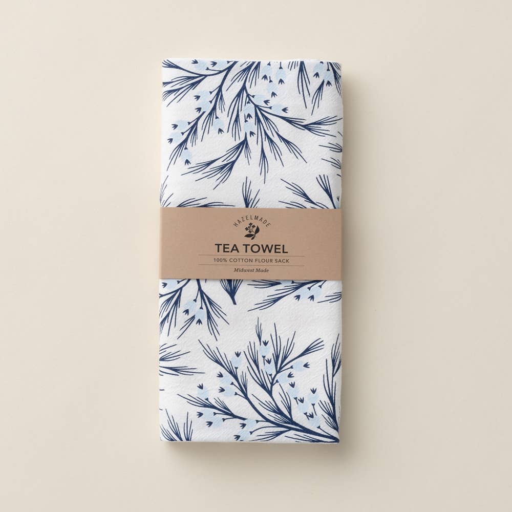 Winter Branch Tea Towel / Holiday /USA Made