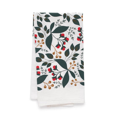 Winterberry Tea Towel / Holiday / USA Made