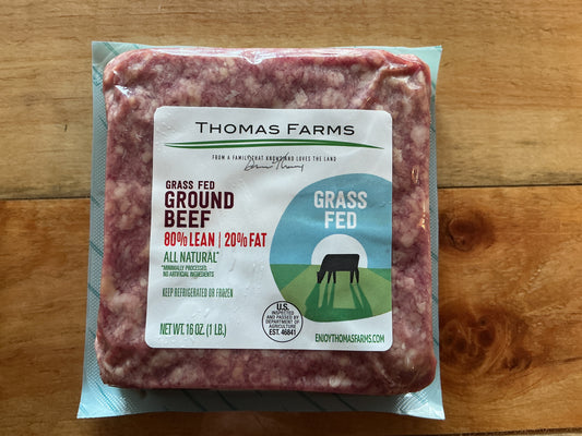 Thomas Farms grass fed ground beef