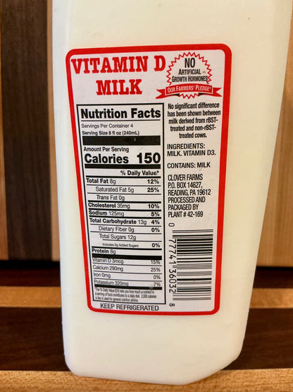 Clover Farms Milk Quart