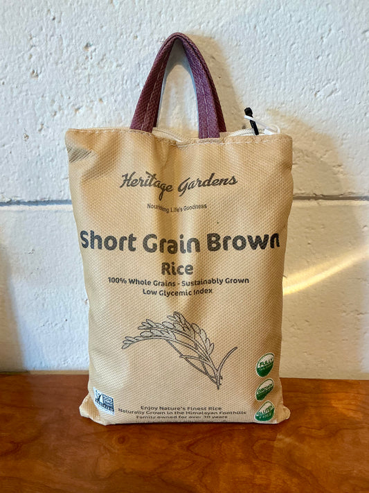 Heritage Gardens Short Grain Brown rice