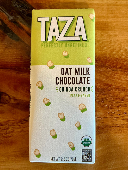 Taza Oat Milk Chocolate Quinoa Crunch Bar