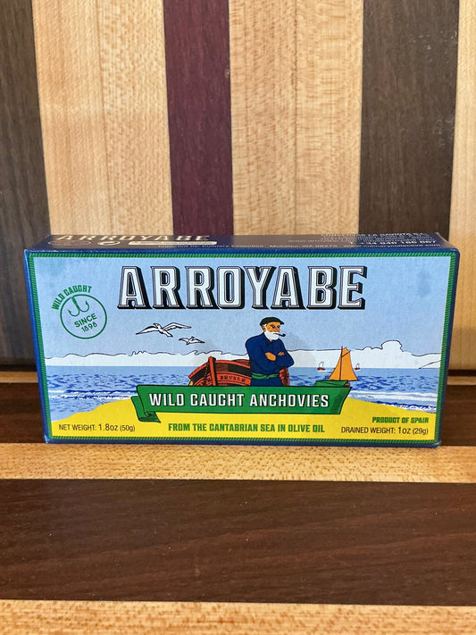 Arroyabe Wild Anchovies in olive oil