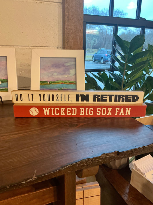 Rustic marlin wood sign