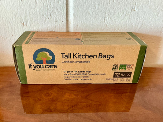 ‘If you care’ Tall kitchen bags