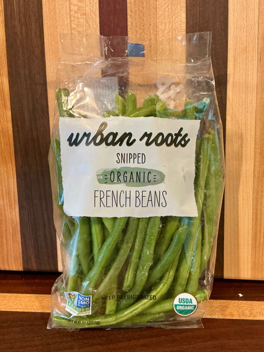 Urban roots organic French green beans