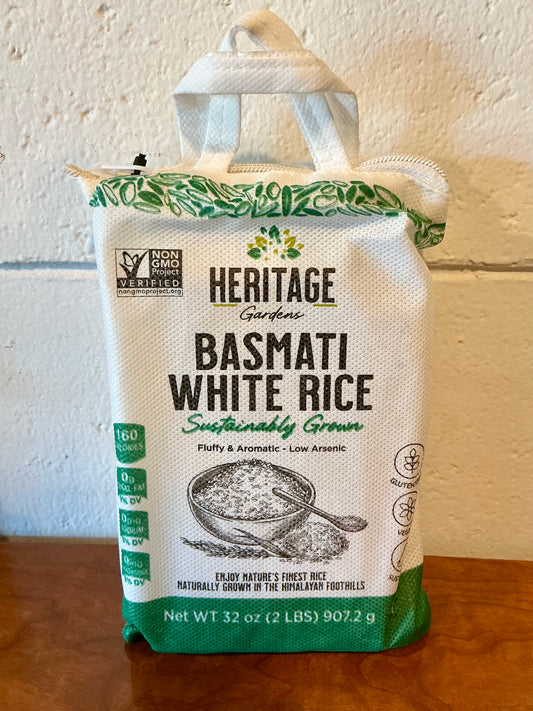 Heritage Gardens Basmati white rice