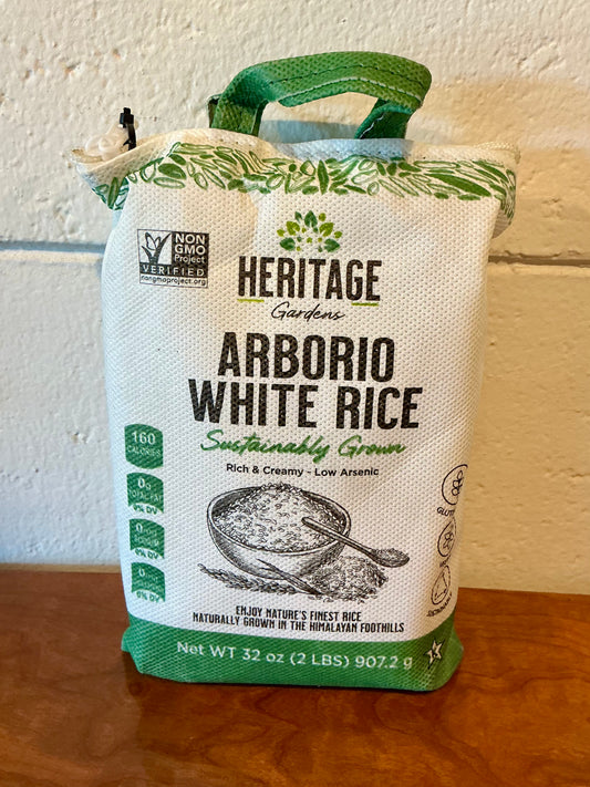 Heritage Gardens Arborio white rice