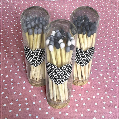 3" Matches in Cloche w/Heart Striker & 25 Colored Matches
