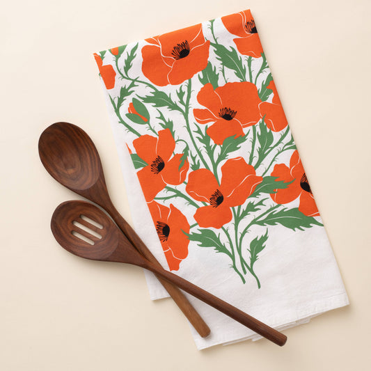 Poppy Tea Towel | Kitchen Towel