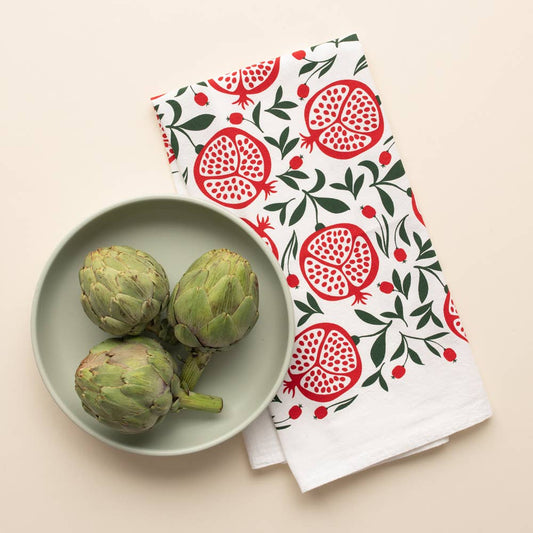 Pomegranates Tea Towel / Holiday / USA Made