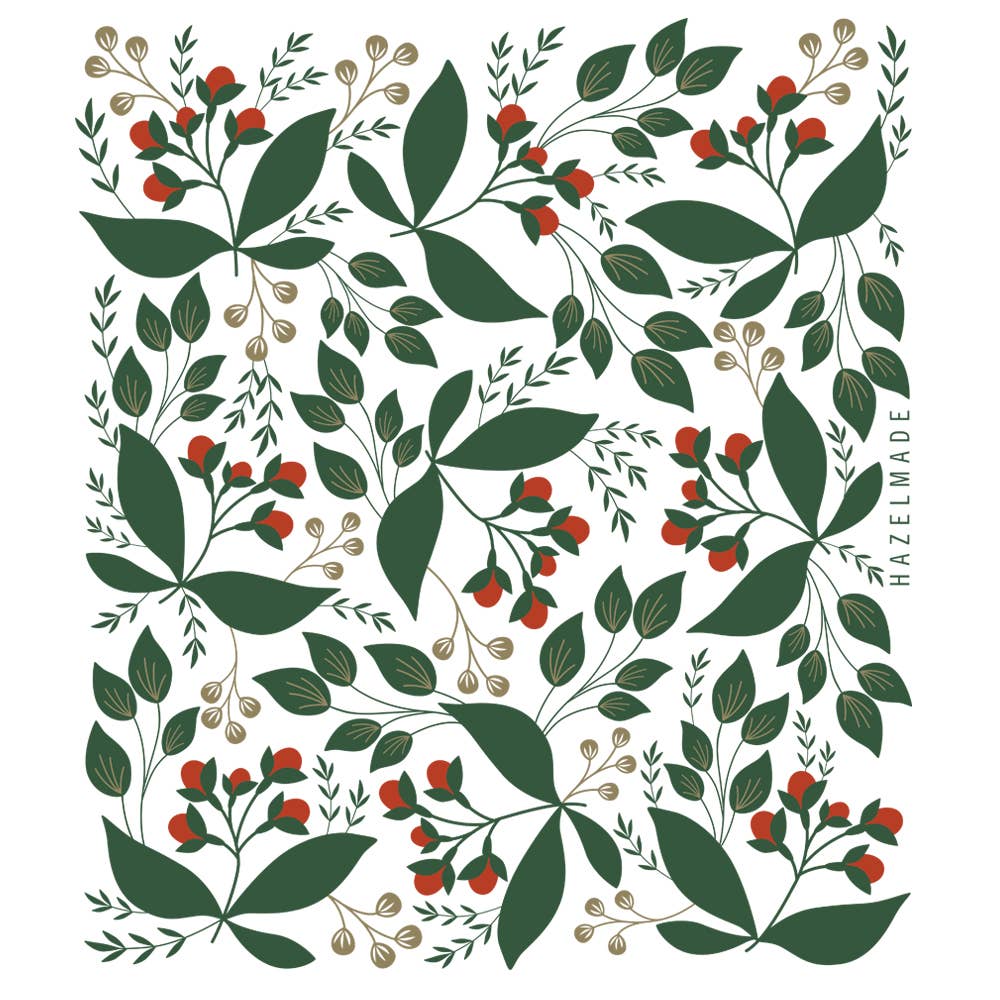 Winterberry Tea Towel / Holiday / USA Made