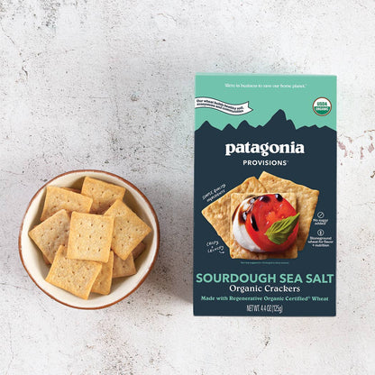 Crackers - Organic Sourdough Sea Salt Crackers (4.4 oz box)